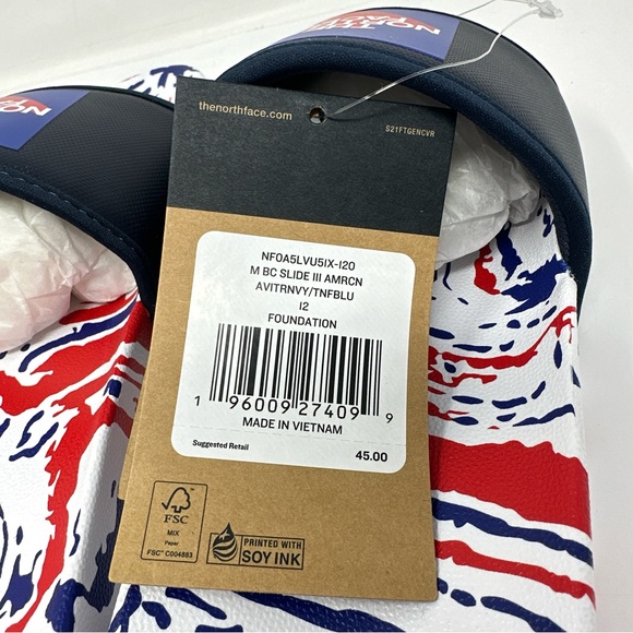 The North Face Base Camp Slide III Americana Sandals - Picture 4 of 4